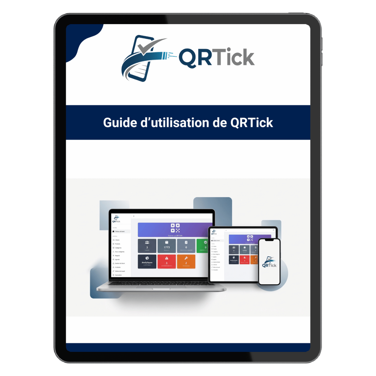 Mockup tablette QRTick